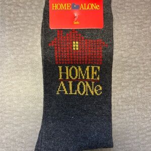 Home Alone Themed Gray Socks, Novelty Socks, Fun Socks, Unisex